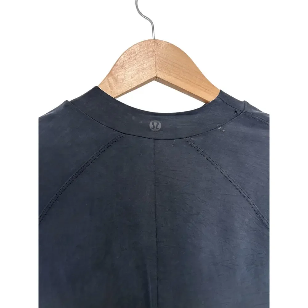 Lululemon Gray Mock Neck Long Sleeve Shirt Sz S